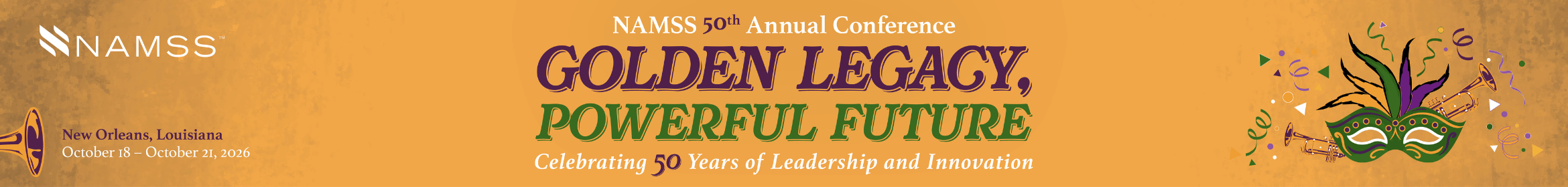 NAMSS 50th Annual Conference Main banner